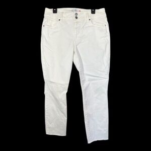 EUC Cabi cinch skinny white jeans – size 12